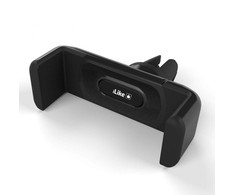 iLike IPH02 Mini Auto Vent restes stiprinājums telefonam 5-8cm platumā Melns