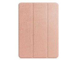 iLike Galaxy Tab A8 10.1 T510 / T515 Tri-Fold Eco-Leather Stand Case Rose Gold