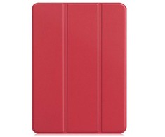iLike Galaxy Tab A9 8.7 X110 Tri-Fold Eco-Leather Stand Case Coral Rožinė