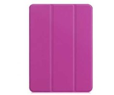 iLike Galaxy Tab S9 FE Tri-Fold Eco-Leather Stand Case Violetinė