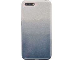 Dėklas iLike Huawei Y6 2018 Gradient Glitter 3in1 case Smoked