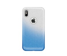 Dėklas iLike Huawei Y6 2018 Gradient Glitter 3in1 case Mėlyna