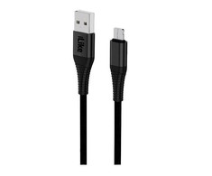 iLike ICM01 Izturīgs TPE USB uz Micro USB Universālais Lādētāja Kabelis 1m Melns