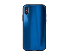 Dėklas iLike Apple iPhone 7 Plus / iPhone 8 Plus Aurora Glass case Dark Mėlyna