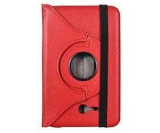 iLike Rotated Book Case for SAMSUNG GALAXY 7.0 TAB 3 LITE Raudona