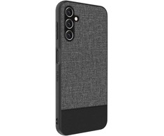 iLike Samsung Galaxy A14 5G Plastic Leather Back Cover Gray