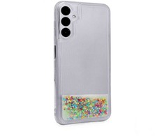 iLike Samsung Galaxy A14 5G Silikoninis dėklas Vanduo Glitter Rainbow