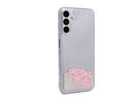 iLike Samsung Galaxy A14 5G Silikoninis dėklas Vanduo Glitter Rožinė
