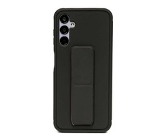 iLike Samsung Galaxy A34 5G Silikoninis dėklas with stand Juodas