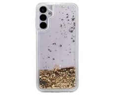 iLike Samsung Galaxy A34 5G Silikoninis dėklas Vanduo Glitter Gold