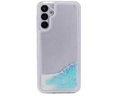 iLike Samsung Galaxy A34 5G Silikoninis dėklas Vanduo Glitter Mėlyna