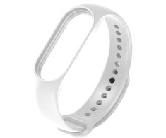 Išmaniosios apyrankės Xiaomi Smart Band 7 silikoninis dirželis, Baltos spalvos