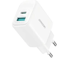 Įkroviklis Joyroom JR-TCF21 20W USB-C/USB-A baltas