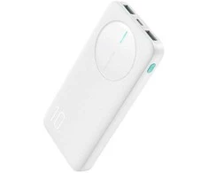 Powerbank Joyroom JR-PBF12 10000mAh 2.4A 2x USB-A 1x USB-C – baltos spalvos