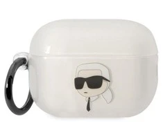 Apple AirPods Pro 2 Karl Lagerfeld Ikonik Karl Lagerfeld (KLAP2HNIKTCT) ausinių dėklas skaidrus