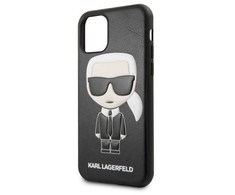 Dėklas Karl Lagerfeld KLHCN61IKPUBK iPhone 11 6,1 "/XRhardcase juoda/juodasis Ikonic Karl Fullbody