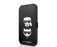 Dėklas Karl Lagerfeld KLFLBKP12LSAKICKCBK skirtas iPhone 12 Pro Max 6,7, juoda