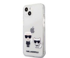 Skaidrus dėklas Karl Lagerfeld Karl &amp; Choupette iPhone 13 mini