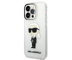 Apple iPhone 14 Pro Karl Lagerfeld dėklas IML NFT Ikonik (KLHCP14LHNIKTCT) skaidrus