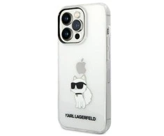 Apple iPhone 14 Pro Max Karl Lagerfeld dėklas Ikonik Karl Lagerfeld (KLHCP14XHNIKTCT) skaidrus