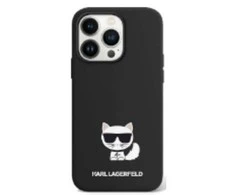 Apple iPhone 14 Pro Max Karl Lagerfeld dėklas Silicone Choupette Body juodos spalvos