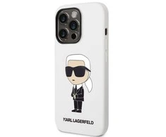 Karl Lagerfeld dėklas, skirtas iPhone 14 Pro Max 6,7 KLHCP14XSNIKBCH baltos spalvos kietas dėklas , skirtas Silikoninis Ikonik