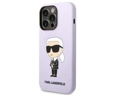 Karl Lagerfeld dėklas, skirtas iPhone 14 Pro Max 6,7 KLHCP14XSNIKBCU purpurinis kietas dėklas Silicone Ikonik
