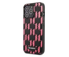 Apple iPhone 13 Pro Max Karl Lagerfeld dėklas Monogram Plaque (KLHCP13XMNMP1P) rožinės spalvos