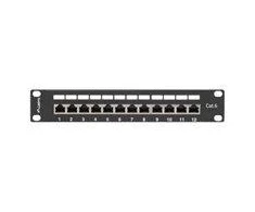 LANBERG PPF6-9012-B Patch Panel 10 colių 12 prievadų 1U cat.6 juoda