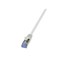 LOGILINK CQ4092S LOGILINK - Cat.6A Patch kabelis pagamintas iš Cat.7 neapdoroto kabelio, pilkas, 10m
