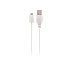 Maxlife kabelis USB - USB-C 1,0 m 2A baltos spalvos