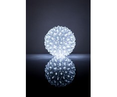 iLike 100LED kamuolys su gėlytėmis RS-209 D-14cm Baltas