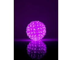 iLike Rutulys su gėlytėm RS-214 80LED D-13cm Violetinė