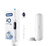 Elektrinis dantų šepetėlis Oral-B iO6 Series, baltas, 4210201438069