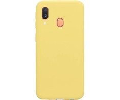 Evelatus Samsung Galaxy A40 Nano Silikoninis dėklas Soft Touch TPU Geltona