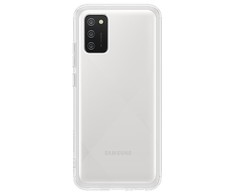 Dėklas QA026TTE minkštas skaidrus dangtelis, skirtas Samsung Galaxy A02S skaidrus (skaidrus)