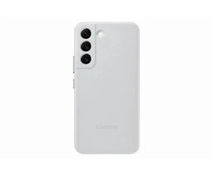 Dėklas Samsung Galaxy S22 odinis dangtelis šviesiai pilkas