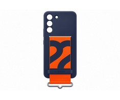 Dėklas GS901TNE silikoninis dangtelis su dirželiu, skirtas Samsung Galaxy S22, Navy (Mėlyna)