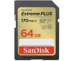 Atminties kortelė SanDisk Extreme Plus SDXC 64 GB