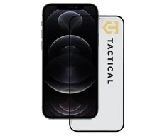 Tactical apsauginis stiklas Shield 5D skirtas Apple iPhone 12 Pro Max su juodos spalvos krašteliu