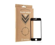 Tactical apsauginis stiklas Shield 5D skirtas Apple iPhone 7/8/SE2020/SE2022 su juodos spalvos krašteliu