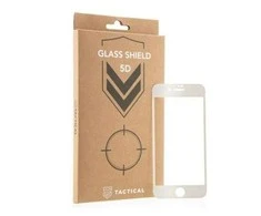 Tactical apsauginis stiklas Shield 5D skirtas Apple iPhone 7/8/SE2020/SE2022 su baltos spalvos krašteliu