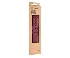 Tactical Išmaniojo laikrodžio Apple Watch silikoninis dirželis, Vyšninės spalvos, 38/40mm