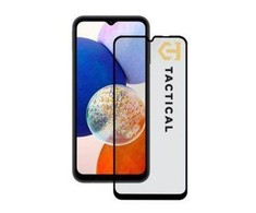 Tactical apsauginis stiklas Shield 5D skirtas Samsung Galaxy A14 4G/5G su juodos spalvos krašteliu