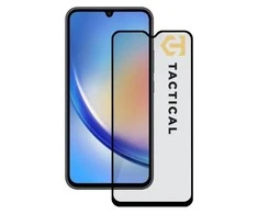 Tactical apsauginis stiklas Shield 5D skirtas Samsung Galaxy A34 5G su juodos spalvos krašteliu