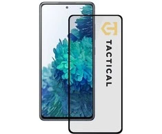 Tactical apsauginis stiklas Shield 5D skirtas Samsung Galaxy S20 FE su juodos spalvos krašteliu