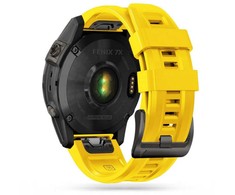 Išmaniojo laikrodžio Garmin Fenix 5/6/6Pro/7 dirželis, Geltonos spalvos