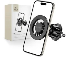Tech-Protect N56 magnetinis automobilinis telefono laikiklis su MagSafe oro grotelėms – juodos spalvos