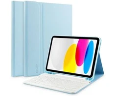 Tech-Protect SC Pen + klaviatūra su klaviatūra Apple iPad 10.9” 10 / 2022 / 11” 11 / 2025 – dėklas planšetiniam kompiuteriui mėlynos spalvos