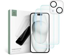 Tech-Protect Supreme Set Apple iPhone 15 2x Apsauginis stiklas Ekranas / Apsauginis stiklas Camera